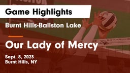 Burnt Hills-Ballston Lake  vs Our Lady of Mercy Game Highlights - Sept. 8, 2023