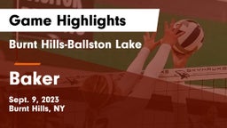 Burnt Hills-Ballston Lake  vs Baker  Game Highlights - Sept. 9, 2023