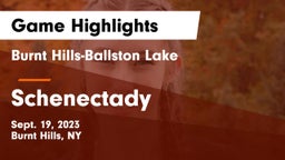 Burnt Hills-Ballston Lake  vs Schenectady  Game Highlights - Sept. 19, 2023