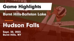 Burnt Hills-Ballston Lake  vs Hudson Falls  Game Highlights - Sept. 30, 2023