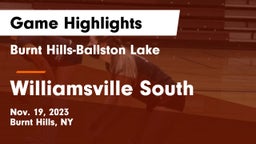 Burnt Hills-Ballston Lake  vs Williamsville South  Game Highlights - Nov. 19, 2023