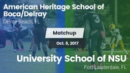 Matchup: American Heritage vs. University School of NSU 2017