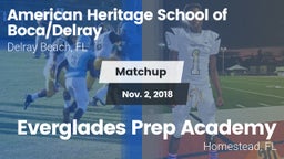 Matchup: American Heritage vs. Everglades Prep Academy  2018