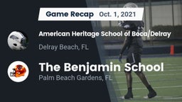 Recap: American Heritage School of Boca/Delray vs. The Benjamin School 2021