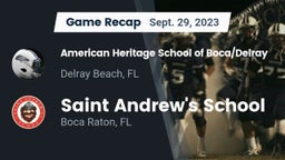 Recap: American Heritage School of Boca/Delray vs. Saint Andrew's School 2023