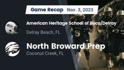 Recap: American Heritage School of Boca/Delray vs. North Broward Prep  2023