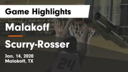 Malakoff  vs Scurry-Rosser  Game Highlights - Jan. 14, 2020