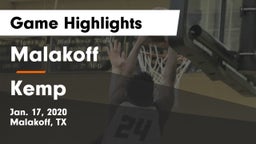 Malakoff  vs Kemp  Game Highlights - Jan. 17, 2020