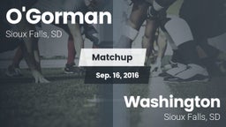 Matchup: O'Gorman  vs. Washington  2016