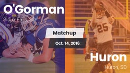 Matchup: O'Gorman  vs. Huron  2016