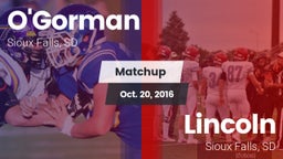 Matchup: O'Gorman  vs. Lincoln  2016