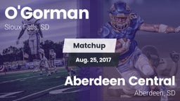 Matchup: O'Gorman  vs. Aberdeen Central  2017