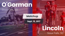 Matchup: O'Gorman  vs. Lincoln  2017