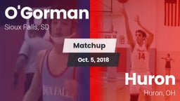 Matchup: O'Gorman  vs. Huron  2018