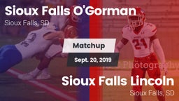 Matchup: O'Gorman  vs. Sioux Falls Lincoln  2019