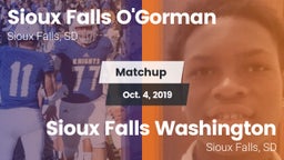 Matchup: O'Gorman  vs. Sioux Falls Washington  2019