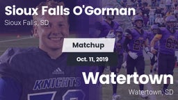 Matchup: O'Gorman  vs. Watertown  2019