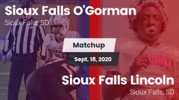 Matchup: O'Gorman  vs. Sioux Falls Lincoln  2020