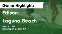 Edison  vs Laguna Beach  Game Highlights - Dec. 4, 2019
