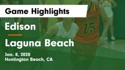 Edison  vs Laguna Beach  Game Highlights - Jan. 8, 2020