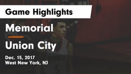 Memorial  vs Union City  Game Highlights - Dec. 15, 2017
