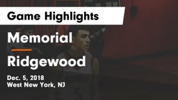 Memorial  vs Ridgewood  Game Highlights - Dec. 5, 2018