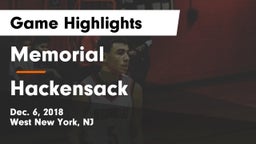 Memorial  vs Hackensack  Game Highlights - Dec. 6, 2018