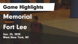 Memorial  vs Fort Lee  Game Highlights - Jan. 25, 2020