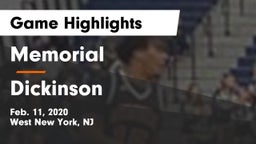 Memorial  vs Dickinson  Game Highlights - Feb. 11, 2020