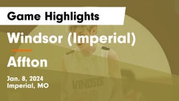 Windsor (Imperial)  vs Affton  Game Highlights - Jan. 8, 2024