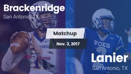 Matchup: Brackenridge vs. Lanier  2017