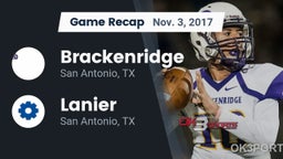 Recap: Brackenridge  vs. Lanier  2017