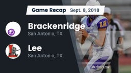 Recap: Brackenridge  vs. Lee  2018