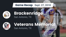 Recap: Brackenridge  vs. Veterans Memorial 2018