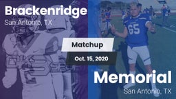 Matchup: Brackenridge vs. Memorial  2020