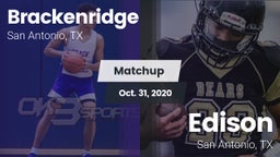 Matchup: Brackenridge vs. Edison  2020