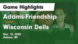 Adams-Friendship  vs Wisconsin Dells  Game Highlights - Dec. 15, 2020
