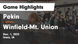 Pekin  vs Winfield-Mt. Union  Game Highlights - Dec. 1, 2023