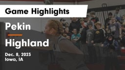 Pekin  vs Highland  Game Highlights - Dec. 8, 2023