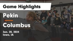 Pekin  vs Columbus  Game Highlights - Jan. 20, 2024