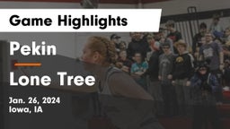 Pekin  vs Lone Tree  Game Highlights - Jan. 26, 2024