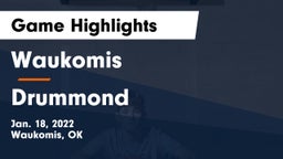 Waukomis  vs Drummond   Game Highlights - Jan. 18, 2022