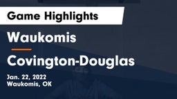 Waukomis  vs Covington-Douglas  Game Highlights - Jan. 22, 2022