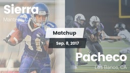 Matchup: Sierra  vs. Pacheco  2017