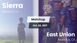 Matchup: Sierra  vs. East Union  2017