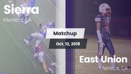 Matchup: Sierra  vs. East Union  2018