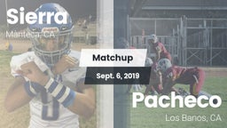 Matchup: Sierra  vs. Pacheco  2019
