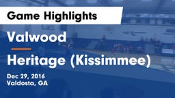 Valwood  vs Heritage (Kissimmee) Game Highlights - Dec 29, 2016