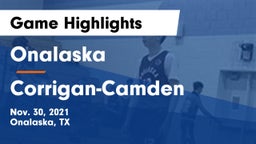 Onalaska  vs Corrigan-Camden  Game Highlights - Nov. 30, 2021