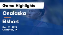 Onalaska  vs Elkhart  Game Highlights - Dec. 12, 2023